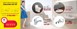 Bộ thiết bị vệ sinh Viglacera V41 sang trọng hiện đại giá hấp dẫn