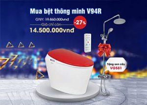 khuyến mãi bồn cầu thông minh viglacera