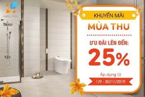 Khuyến mãi thiết bị vệ sinh Viglacera mùa thu 2019