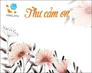 Thư cảm ơn chương trình xả kho giá gốc