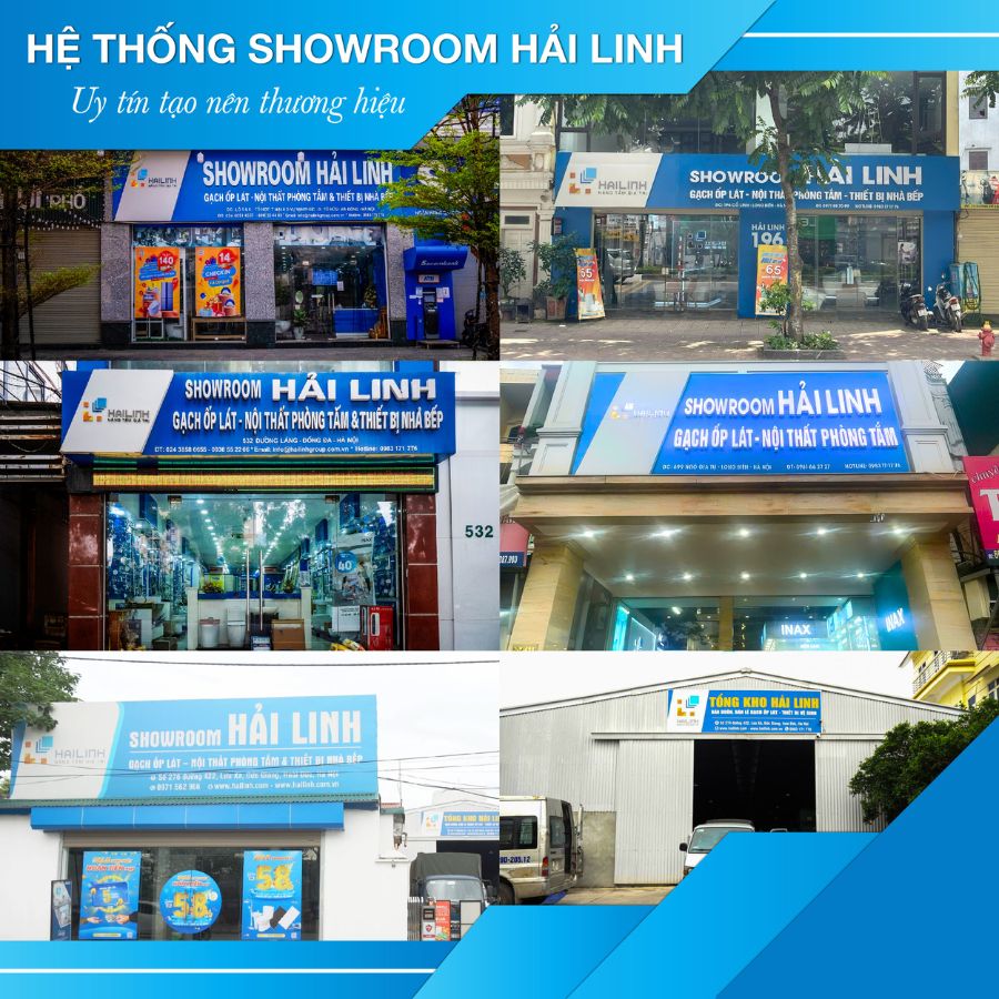 hệ thống showroom Hải Linh